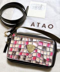 美品】希少⭐︎ATAOタートルandシェルステンドグラスショルダー