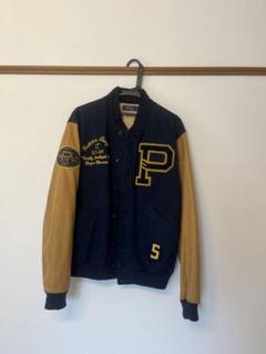 極美品　希少　ポロバイラルフローレン　L スタジャン　ジャンパー　白 POLO RALPH LAUREN（ポロ ラルフ ローレン）の「ロゴ