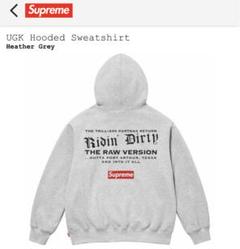 BOXステッカー5枚付き　supreme UGK Hooded グレー　Lのサムネイル