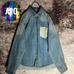 【ヴィンテージ】中綿入りデニムジャケット ブルゾン used 古着 ZW8