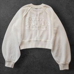 23SS 美品 ダブルスタンダードクロージング バックロゴシースルーブルゾン 23SS 美品 ダブルスタンダードクロージング バックロゴ