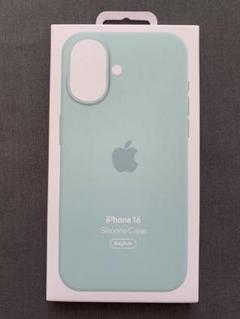 正規品iPhone 16 シリコーンケース アクアマリン新品Apple