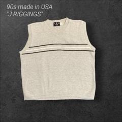 ヴィンテージ　90s J.RIGGINGS USA製　ベスト　コットン100%