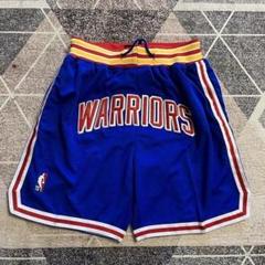WARRIORS バスケットボールパンツ 青 L