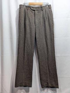 70s 80s Vintage CIBREO ウール スラックスパンツ 緑 おすすめネット 70s 緑 スラックスパンツ ウール CIBREO Vintage