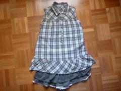 【140㎝セット】さらっとしたチュニックとボリュームあるキュロットスカート
