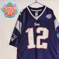 ゲームシャツ NFL リーボック ペイトリオッツ XLサイズ ナンバリング