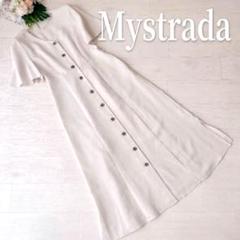 Mystrada ガウンワンピース 半袖 シャツワンピース マイストラーダ