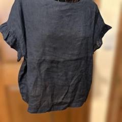 ハンドメイド リネンTブラウス