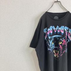 【ビッグロゴ】DOM SAVAGE 黒豹　アニマルTシャツ　XL