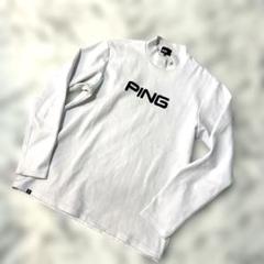 PING ゴルフ　長袖シャツ ハイネック　ホワイト　LLサイズ