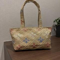 帯　花柄　金銀　グレー　バッグ　リメイク　ハンドメイド 帯でリメイク」のアイデア 11 件 | 着物リメイク 小物, 帯