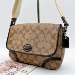 極美品 COACH コーチ ペイトン シグネチャー ショルダーバッグ　c987 極美品 COACH コーチ ペイトン シグネチャー ショルダーバッグ