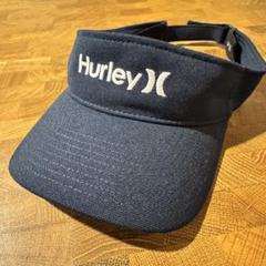 美品：Hurley 110 FLEXFIT バイザー ネイビー