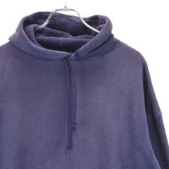 希少 LAND’S END 90s USA製 ハーフボタン ナス紺 パーカー 希少 LAND'S END 90s USA製 ハーフボタン ナス紺 パーカー