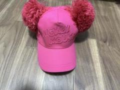 ディズニー　キャップ　ポンポン　帽子　ピンク