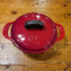 【美品】希少 Coleman エナメルクッキングポット ダッチオーブン 赤 鍋 美品】希少 Coleman エナメルクッキングポット ダッチオーブン