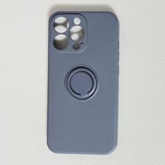 iPhone13 pro ケース スタンドリング付き フルカバー ブルー