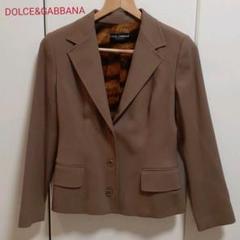 DOLCE&GABBANA レディースジャケット ベージュ テーラードジャケット