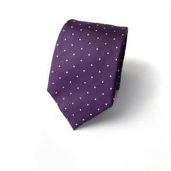 1089 HUGO BOSS ヒューゴボス　ネクタイ　ドット　紫