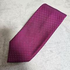 【美品】E. Marinella パープル ストライプ ネクタイ SILVER LINE】シルクストライプネクタイ 8.0cm幅/ネイビー