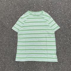 00s OLD GAP Tシャツ ボーダー Y2K 古着 アーカイブ 緑