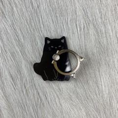 新品 スマホリング ねこ 猫 ネコ バンカーリング 持ちやすい リングスタンド