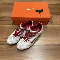 【新品未使用】NIKE　野球スパイク　26センチ NIKE 野球 スパイク ポイント ホワイト レッド 赤 26.5㎝ 軽量