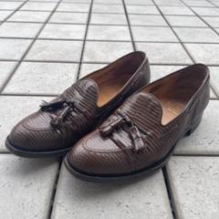 バーバリー BURBERRYリザード タッセル ローファー ブラウン 茶 バーバリー BURBERRYリザード タッセル ローファー ブラウン 茶