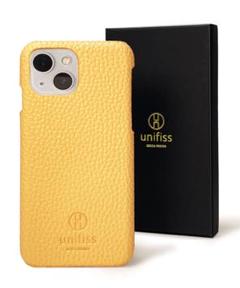 ✨残り1点✨iPhone13 高級レザー　黄色　プレゼント　シンプル　上品
