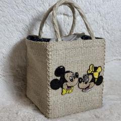 美品 希少 BEAMS Disney 45th 別注 アバカスクエア カゴバッグ