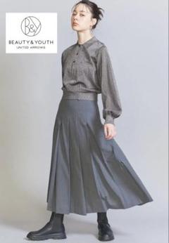 【美品】1.3万円 BEAUTY&YOUTH シアーラメポロニット アローズ