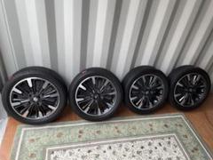 MK53Sスペーシアカスタム純正AW & 新品タイヤ (R6.6.9取付) 4本 純正タイヤアルミホイール4本 MK53S スペーシアカスタム 165