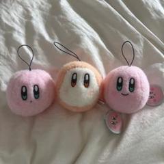 星のカービィ 羊毛フェルト風フェイスマスコット　ぬいぐるみ　キーホルダー　セット