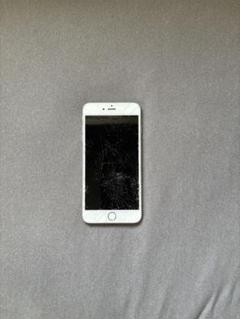 iPhone 6 シルバー 本体 画面ひび割れあり