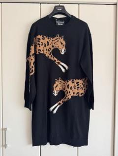 モスキーノ boutiqueMOSCHINO レオパード柄 ニットワンピース