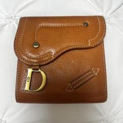 Christian Dior 二つ折り財布 ベージュ/ブラウン クリスチャンディオール Christian Dior 財布 二つ折り 小銭入れ