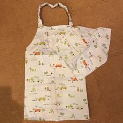 キッズエプロン三角巾男の子車90 100