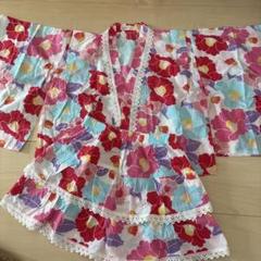 March 花柄 着物風セット 120サイズ　浴衣