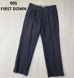 00S FIRST DOWN ファーストダウン タック テーパードパンツ
