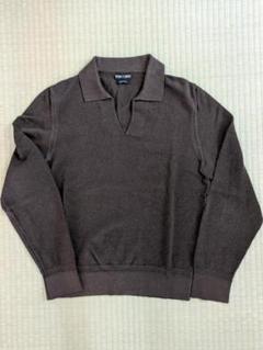入手困難✨ TOM FORD オリーブグリーン ニットシャツ 46 シルク素材