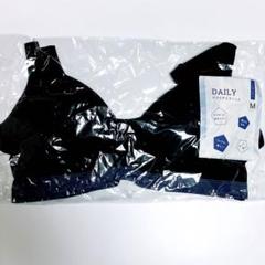 ノンワイヤーブラジャー M ブラック ストレッチスポーツブラジャー無地