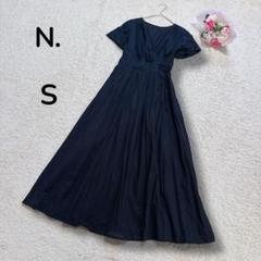 【N.エヌ　ナチュラルビューティーベーシック】カシュクールレースアップワンピース