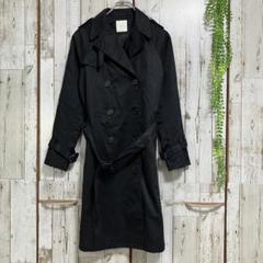 ☆ローリーズファーム☆良品☆トレンチコート ブラック M ダブル スリット