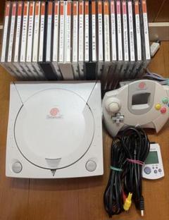 ドリームキャストクリア本体＋ソフトセット8 セガ ドリームキャスト 本体 メンテナンス済み おまけ クリア