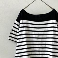 URBAN RESEARCH DOORS カットソー ボートネック ボーダー