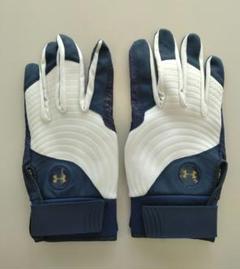 Under Armour バッティング用手袋 ネイビー/ホワイト Lサイズ
