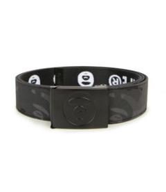 【未使用品】a bathing ape マルチカラー ホワイト レザーベルト 未使用品】a bathing ape マルチカラー ホワイト レザーベルト