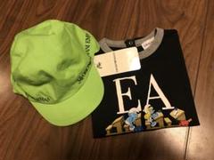 新品　アルマーニ セットアップ　Tシャツ100 スマーフ　コラボ　キャップ　帽子