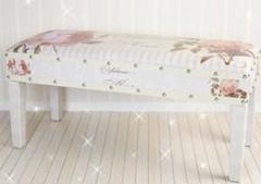 新品☆クラシカル スツール 椅子 薔薇 ロココ インテリア 椅子 アンティーク調